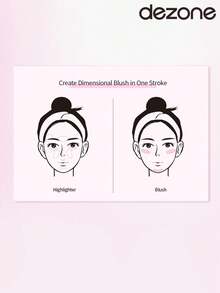 DEZONE Highlighter & Blush Stick 2-In-1, Suitable For Daily Makeup - GC02 Persimmon Rust - View 10