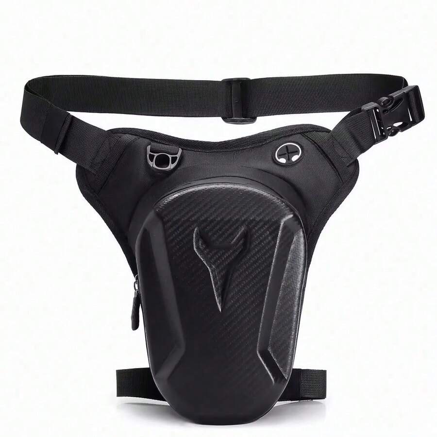 Motorcycle Leg Bag, Riding Bag, Motorcycle Crossbody Bag, Men's Waist Bag, Delivery Crossbody Bag, Riding Backpack, Outdoor Sports - Black - View 1