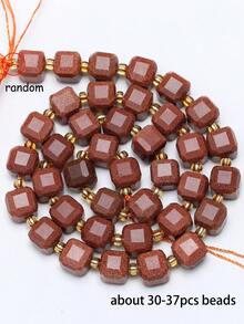 4 6 8 10mm Goldstone Multi-Shaped Beads Natural Stone Loose Beads For Diy Bracelet Necklace Earrings Making Jewelry Healing Stone Jewelry Accessories - Magic Stone - View 15