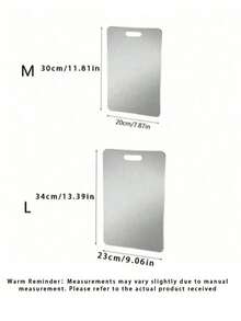 1pc Silver Stainless Steel Chopping Board,Medium/Large Double-Sided Cutting Board ,Convenient Kitchen Retain The Original Flavor,Suitable For Home Kitchens,Camping And Easy To Carry ,Ideal For Cutting Poultry, Fish, And Fruits And Vegetables. - 1PC - View 2
