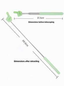 3pcs Retractable Thumb Reading Stick, Retractable Finger Pointer, Special Guide Stick For Teachers, Multi-Color High Aesthetics, Compact And Portable, Suitable For Home Reading, Blackboard And Piano Teaching Assistant Tool - Multi-color - View 9