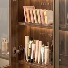 2pcs Modern Minimalist Transparent Makeup Organizer, Desktop Eyeshadow Palette Powder Drawer Storage Box - 2 Pieces - View 2