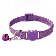 Customized Reflective Cat Collar With Bell And Buckle - Can Customize Anti-Lost ID Tag - Suitable For Kittens And Adult Cats, Personalized Gift, Breakaway - Multicolor - View 16