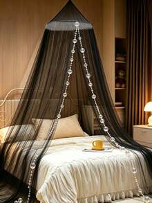 Kelambu Luar Ruangan, Tirai Kanopi Tempat Tidur, Kelambu Pelangi, Kelambu Putri, Cocok untuk Kanopi Tempat Tidur dengan Tiang Empat Sudut, Set Kelambu Elegan, Kelambu dengan Pengait dan Tali Rumbai, Tirai Kanopi Tempat Tidur Bergaya Layar, Kelambu - B - View 1