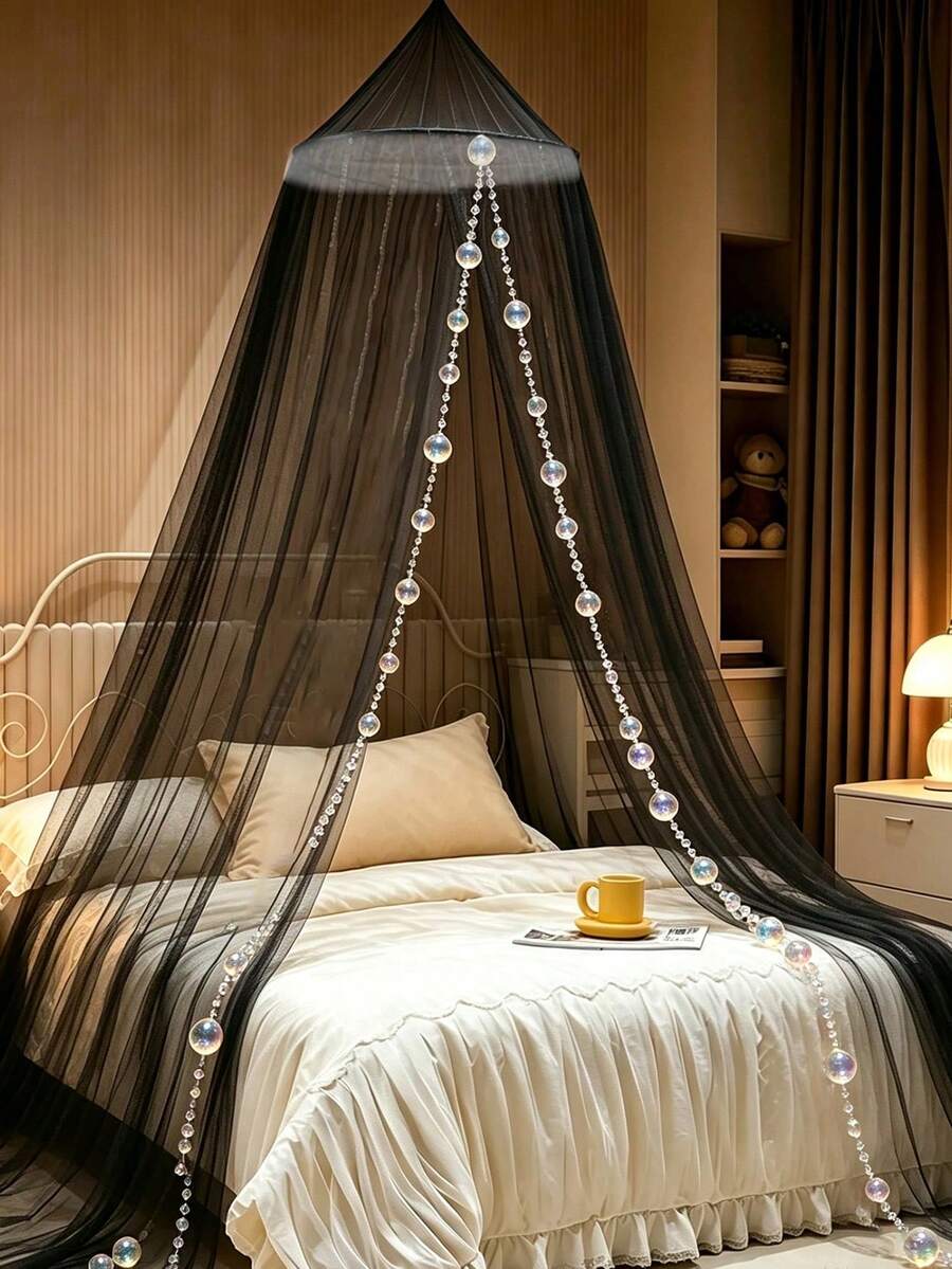 Kelambu Luar Ruangan, Tirai Kanopi Tempat Tidur, Kelambu Pelangi, Kelambu Putri, Cocok untuk Kanopi Tempat Tidur dengan Tiang Empat Sudut, Set Kelambu Elegan, Kelambu dengan Pengait dan Tali Rumbai, Tirai Kanopi Tempat Tidur Bergaya Layar, Kelambu - B - View 1