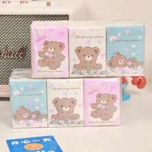 Bear-Shaped Mini Napkins, Soft And Fluffy Portable Handkerchief Tissues, Suitable For Travel, School And Kitchen Use - Portable Size - View 10