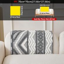 1PC Premium 3D Tufted Sherpa Fabric Sofa Cover, 1-Pack Non-Slip Couch Protector, Soft Cozy Sofa Mat For Living Room & Bedroom - Grey - View 14