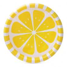 Inflatable Lemon Pattern Round Pool, 3-Ring PVC Wading Pool For Garden And Outdoor, Yellow And White, 147 X 33 Cm, 330 L Capacity - A - 查看 8