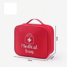 [Empty Bag Only]1pc Travel Medicine Bag, Home Common Medicine Bag, Small Medicine Storage Bag, Organizer Bag, Storage Box, Home First Aid Storage Box, School Medical Tool Bag, - Red - View 14