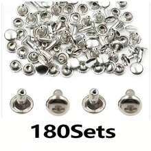 360/180 Sets Leather Rivets, Leather Rivet Kit, 4 Colors 3 Sizes Leather Rivets And Snaps For Leather Crafts, Clothing, Shoes, Leather Boots, Bags, Decoration (Gold, Silver, Bronze And Gunmetal) - D - View 10