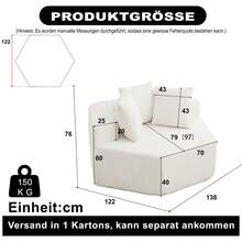 Swivel Chair - Beige + Chenille + 1 Seat - View 2