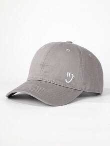 1pc Kids Outdoor Printed Smiling Face Baseball Cap, Adjustable Sun Protection Casual Hat, Suitable For Spring/Autumn Travel, Fashionable Versatile Sun Hat, Y2K Style Women's Hat - Baseball Cap - View 2