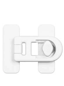 White Home Door Lock Replacement Parts 4-Piece Set, Suitable For Refrigerator, Microwave And Drawer Locks, No Drilling Required, Easy To Install, Suitable For Lock Replacement, Stylish And Convenient. - White - View 11