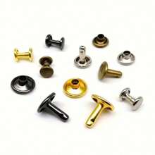 360/180 Sets Leather Rivets, Leather Rivet Kit, 4 Colors 3 Sizes Leather Rivets And Snaps For Leather Crafts, Clothing, Shoes, Leather Boots, Bags, Decoration (Gold, Silver, Bronze And Gunmetal) - D - View 6