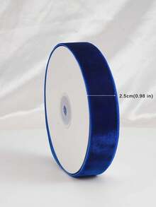 Flocked Ribbon Christmas Ribbon Suitable For Christmas Gift Wrapping, Christmas Wreath Decoration, Christmas Tree Decoration, Flocked Satin Ribbon Bows 1/4 Inch X 10 Yards (Multiple Sizes Available) With Paper Spool For Easy Storage - Dark Blue Size 10 - View 11