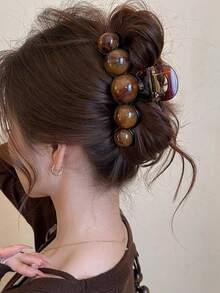 2/1 pièce Pince à cheveux minimaliste élégante en fausse perle, pince à cheveux de styles multiples, accessoire de cheveux haut de gamme, convient pour l'assortiment de tenues - Multicolore - Voir 8