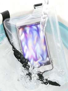 Large Capacity Waterproof Phone Pouch, Touch Screen Photography Crossbody Bag, Swimming Beach Diving Sealed Cover, Rafting Gear - White - View 6
