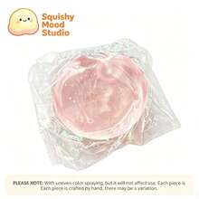 1pc Round Soft Slow Rebound Coconut Oil Squeeze Ball, Super Soft Slow Recovery Stress Relief Squeeze Toy, Randomly Shipped, One Size, Smooth Elastic Sensory Toy, Suitable For Students And Office Workers As A Relaxation Gift - Multicolor - View 10