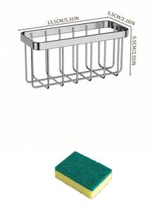 Sink Storage Rack, Sink Drain Basket, Suitable For Sponge, Dish Soap, Dishcloth, Brush, Dishcloth, Kitchen Countertop Storage, Kitchen Accessories, Household Drain Basket, Sink Storage Rack, Soap Sponge Holder, Home Kitchen Supplies - Multicolor - View 11