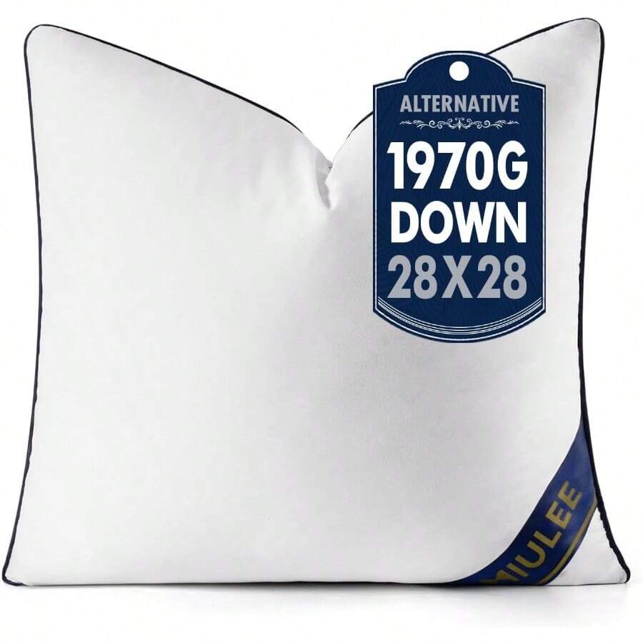 Durable Square Throw Pillow Insert, Resilient Cushion Inner, Premium Filler For Decorative Pillowcases - White - View 1