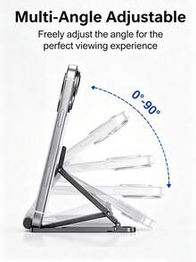 Giá đỡ điện thoại di động gấp gọn, móc khóa mini giữ điện thoại có kẹp nhanh, giá đỡ du lịch nhỏ gọn, phù hợp cho mọi điện thoại thông minh dưới 8 inch - Nhiều màu - Xem 2