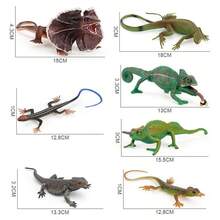 1 pieza Juguete de modelo realista de reptil silvestre lagartija/camaleón - Multicolor - Ver 5
