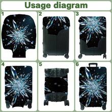 1PC, Flat Print Design, Print Design - No Texture, Accessories Only, Luggage Protective Cover, Does Not Include The Luggage Shown In The Picture, Suitable For 20 To 30 Inch Luggage, Made Of Thickened High-Quality Fabric, Essential Accessory For Your Travel And Checked Luggage. - Multicolor - View 4