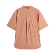 Phenix Phoenix Stand Collar Four-Button Design Summer Short Sleeve Outdoor Casual Shirt - Jam Orange - View 6