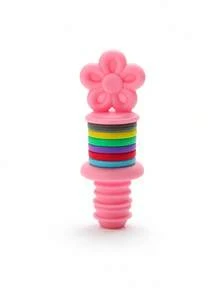 1pc 4-Color Floral Wine Bottle Stopper, Decorative Bottle Seal, Suitable For Red Wine, Beverage Bottles, Home Bar, Party, Birthday Celebration Decoration - Multicolor - View 7