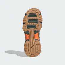 Adidas 春秋款中性休閒跑步鞋，中性健身訓練運動厚底跑步鞋 JR8332 - 水晶沙棕/常春藤綠/螢光橙 - 查看 6
