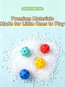 15pcs/90pcs/300pcs Manik-manik Geometris Berwarna-warni yang Dapat Disatukan, Balok Bangunan Puzzle 3D Kreatif dari Plastik dengan Tas Penyimpanan, Set Mainan Balok Konstruksi Saling Terhubung STEMY untuk Anak Usia 3+ Tahun, Pembelajaran Prasekolah & Pengembangan Imajinasi - MultiWarna - View 7
