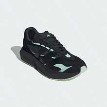 Adidas Spring/Summer Mesh Running Shoes Unisex Fitness Training Casual Running Shoes JR1058 - Black // Frozen Green - View 7