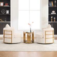 Home Theater Seating - 米色 + 燈芯絨 + 1 個座位 - 查看 8
