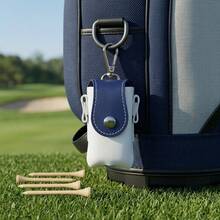 Dark Blue/Brown Golf Bag Hanging Toolkit Waterproof Nylon Organizer Tee Storage For Outdoor Sports - Multicolor - View 2