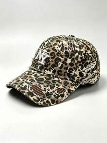 1pc NY Letter Embroidered Distressed Baseball Cap, Ripped Edge Vintage Washed Adjustable Casual Outdoor Hat, Unisex Daily Wear - Multi-color - View 4