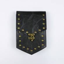 4件組中世紀Cosplay PU皮革腰帶套組，復古鉚釘鏈條腰包多層裝飾，派對服裝配件 - 4PCS - 查看 11