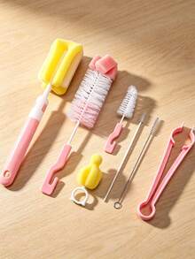 7 buah Spons Pembersih Botol Bayi, Pembersih Gelas, Pembersih Dot, Pembersih Sedotan, Set Pembersih Nilon - QJS-FS02 - View 9