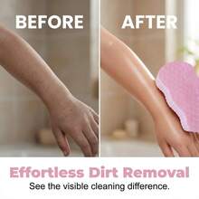 1pc Painless Exfoliating Bath Sponge Towel, High-Density Sponge Deeply Removes Dead Skin, Gentle Skin-Friendly Design, Easy To Clean Dirt, Portable Bathing Accessory, Suitable For Bathroom, Gym, Hotel And Rental Apartment Daily Use - Multicolor - View 8