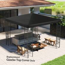 3 X 3 M Replacement Gazebo Canopy - Cream White - T0001-01-2725 - View 7