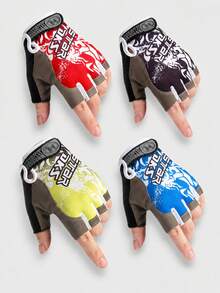 Lightweight Breathable Non-Slip Half-Finger Fitness Gloves, Suitable For Gym, Cycling And Various Training, Ultra-Lightweight Design, Unisex - Multicolor - View 8