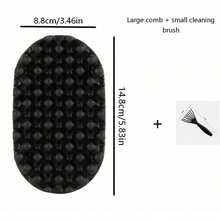 2pcs Black Hair Combs, Silicone Magic Twist Comb, Detangling Comb, Mini Portable Easy To Wash Curly Hair Styling Comb, African Curly Hair Comb, Durable Washable Non-Slip Styling Tool, Suitable For Home Salon Use For Men And Women, Twist Curly Hair Styling Portable, Washable, Durable, Suitable For Curly Hair, Made Of Rubber And Plastic, Specially Designed For Black Hair Styling - Black 2pcs - View 13