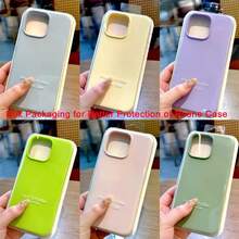 適用於 iPhone 17 Pro 17 Pro Max 17 液態矽膠 3 層全包覆軟膠手機殼，清新夏季配色，防震保護殼附防刮微纖維內裡，適用於 iPhone 13 11 16 Pro Max 15 14 Plus 12 Mini XS Max 7 8 Plus - 淺棕色 - 查看 5