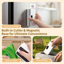 Portable Rechargeable Mini Heat Sealer, 6-Level Digital Display Heat Sealing Machine, Built-In Cutter And Magnetic Attachment, Type-C Interface, Suitable For Home Kitchen Outdoor Snack Bags - View 10