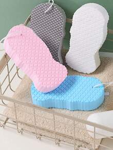 1/2/4 Powerful Dirt-Removing Bath Sponges, Fish Scale Pattern Exfoliating Bath Cotton, Reusable Foaming Bath Sponges, Which Can Remove Dead Skin And Dirt And Are Suitable For Daily Use In Bathrooms, Gyms, Hotels And Rental Houses. - Multicolor - View 9