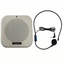 Amplifier Mini Berbentuk Lebah dengan Mikrofon Headset - Speaker Portabel yang Dapat Dipakai, Perekam, Mikrofon Berkabel, dan Kit Baterai untuk Guru, Pemandu Wisata, Dosen (Ringan dan Bebas Genggam) - View 13