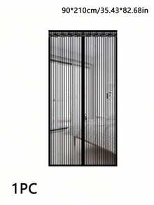 1pc Soft Magnetic Screen Door, Breathable Mosquito & Fly Proof Mesh, Easy Install Self-Adhesive Soft Door Curtain, Suitable For Year-Round Use, Fits Front Door, Sliding Door, Fly Screen/Insect Mesh - Multicolor - View 13