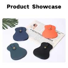 Guitar Pick Storage Box - Guitar-Shaped Pick Organizer, Can Store 18 Guitar Picks, Convenient To Carry, Elegant Leather Pick Pouch - Multicolor - View 8