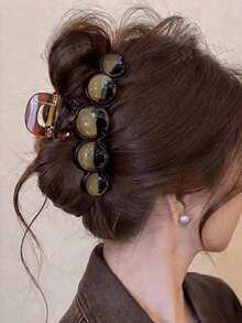 2/1 pièce Pince à cheveux minimaliste élégante en fausse perle, pince à cheveux de styles multiples, accessoire de cheveux haut de gamme, convient pour l'assortiment de tenues - Multicolore - Voir 7