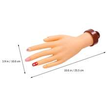 Bendable Nail Practice Hand With Mounting Bracket For Nail Art Training Realistic Fake Hand Model For Home DIY Use - Bendable Nail Art Practice Hand Model - View 2