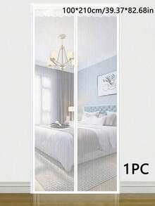 1pc Soft Magnetic Screen Door, Breathable Mosquito & Fly Proof Mesh, Easy Install Self-Adhesive Soft Door Curtain, Suitable For Year-Round Use, Fits Front Door, Sliding Door, Fly Screen/Insect Mesh - Multicolor - View 12